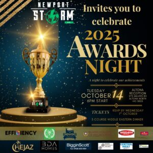 2025 Newport Storm FC - Awards Night VIP Invitation